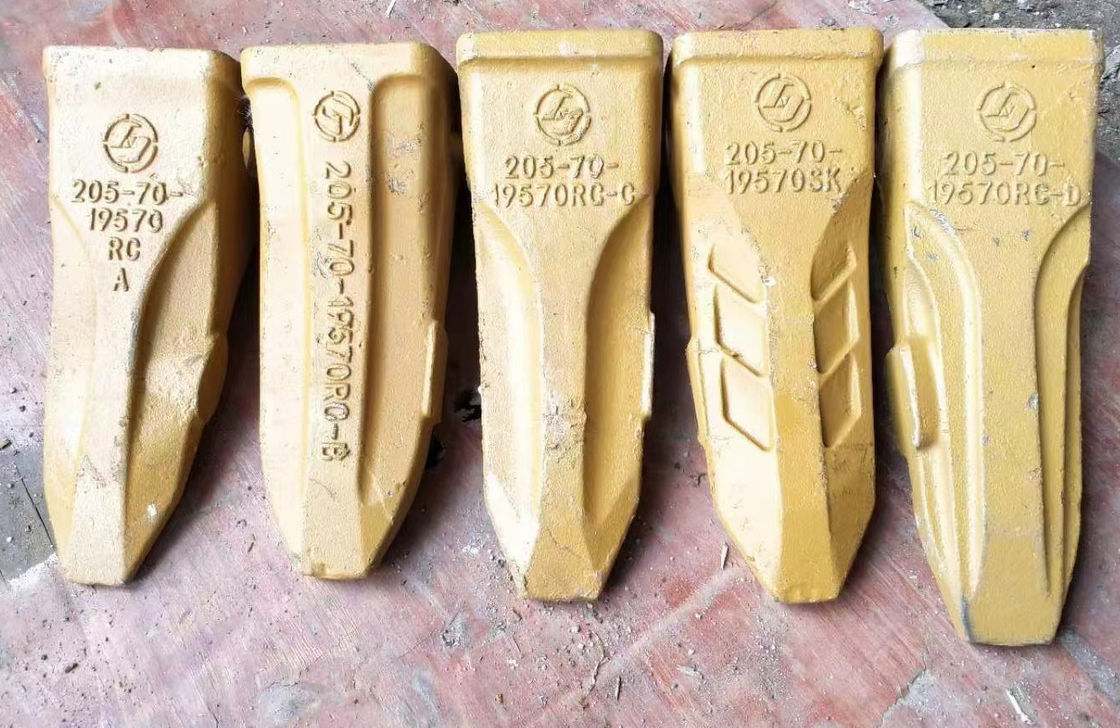 PC200 Excavateur Dents de roche coulée 205-70-19570 Pour les travaux de construction