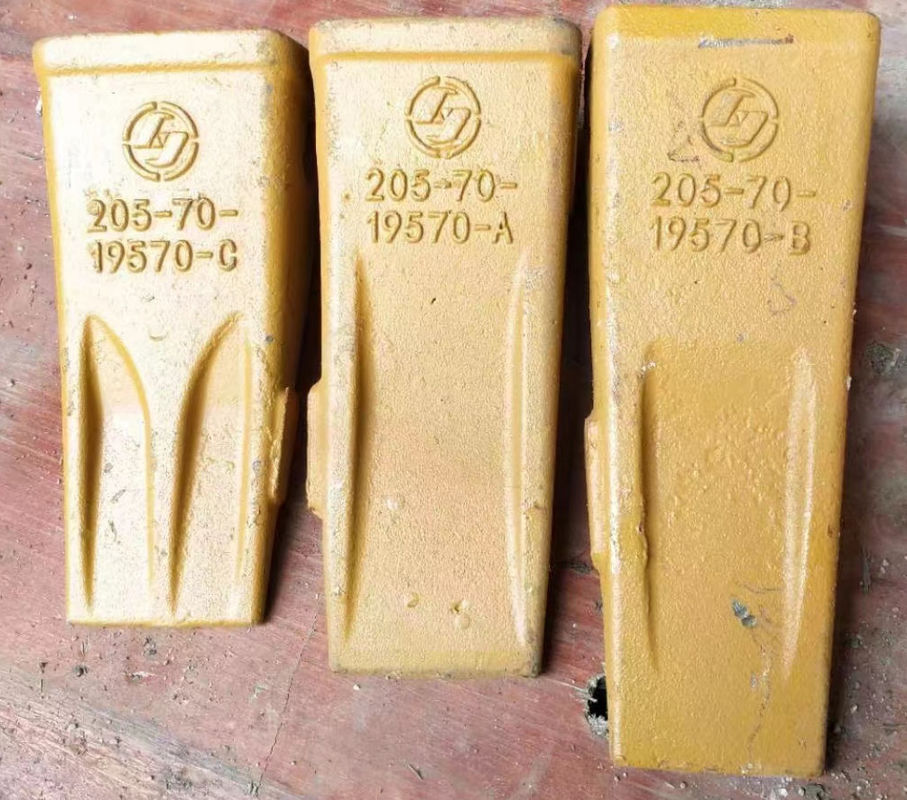 PC200 Excavateur Dents de roche coulée 205-70-19570 Pour les travaux de construction