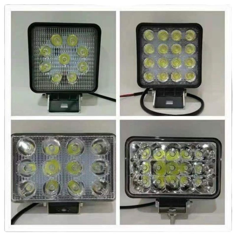 Lumières de l'excavatrice à LED de 48w 12V 24V Excavatrice voiture camion lumière de travail