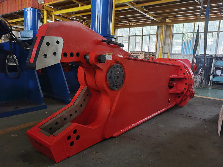 Construction de déchets métalliques d'acier Ferraille Machine de cisaillement d'acier Hydraulique Rotation Olecranon Cisailleuse pour excavatrice
