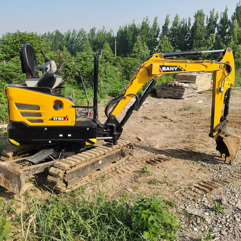 Excavatrice miniature utilisée pour les travaux forestiers SY16C SY18C SY26U SY35U SY50U Mini-excavatrice à rampe