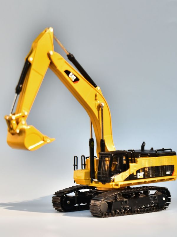 Carter CAT385C modèle d'excavatrice de métal allié ingénierie des sols de simulation originale ornements de voiture à main