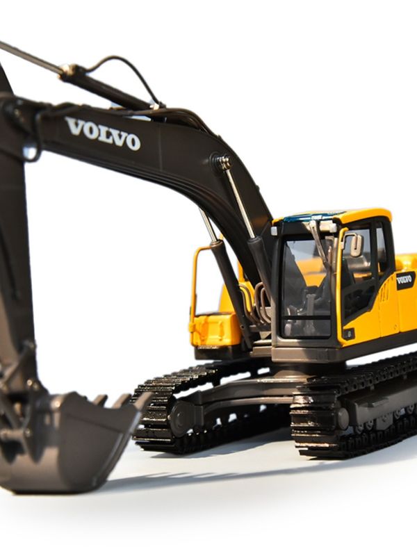 VOLVO Volvo EC220DL modèle d'excavateur en alliage original de simulation de véhicule d'ingénierie ornementation de l'excavateur
