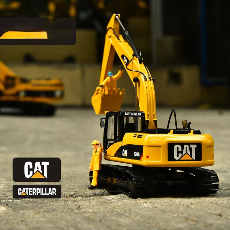 Carter CAT320DL excavateur modèle original simulation d'alliage ingénierie décoration de véhicule collection de pièces à main ornements