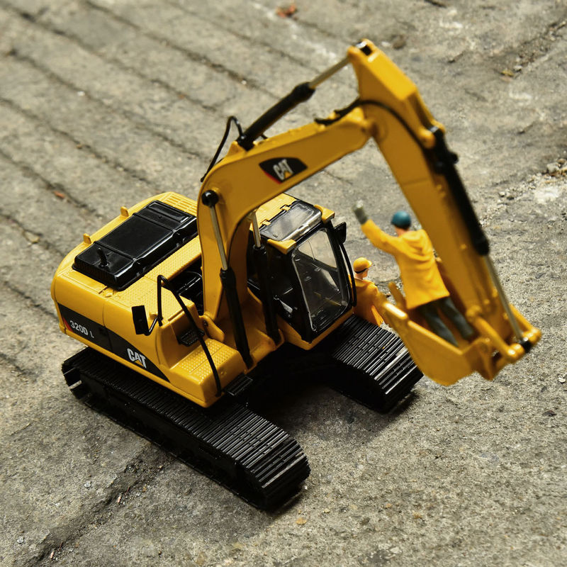 Carter CAT320DL excavateur modèle original simulation d'alliage ingénierie décoration de véhicule collection de pièces à main ornements
