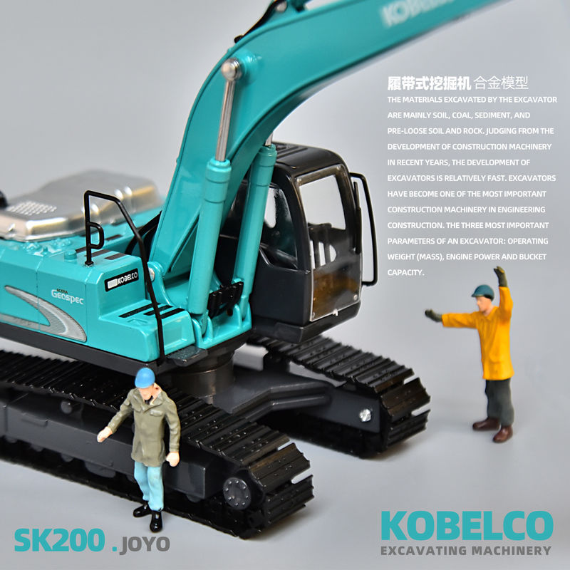 Excavateur modèle KOBELCO voiture simulation d'alliage métallique originale Shinko SK200 décoration non-jouets