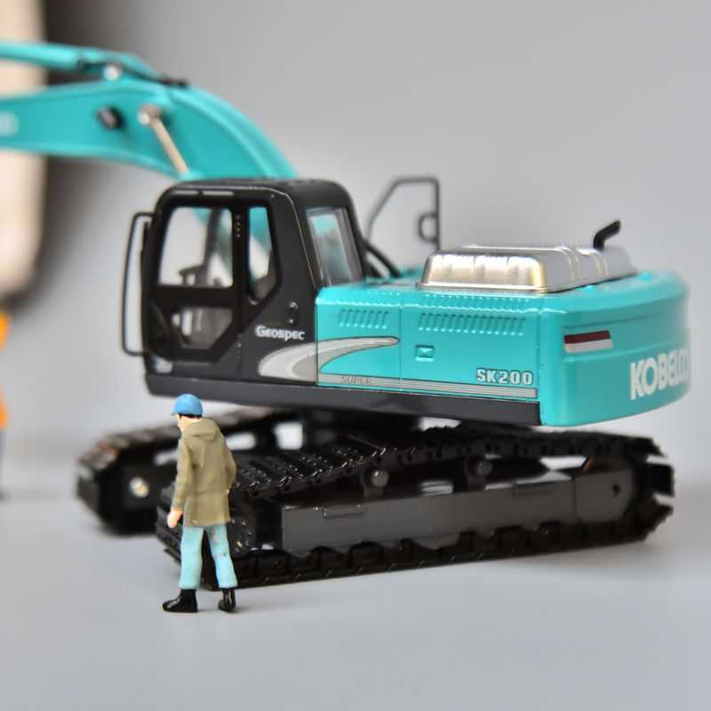 Excavateur modèle KOBELCO voiture simulation d'alliage métallique originale Shinko SK200 décoration non-jouets