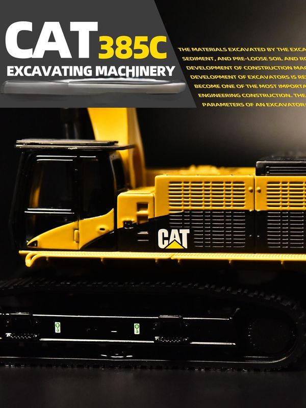 DM Carter CAT385C modèle de pellicule en alliage machines d'ingénierie simulation de voiture ornementation métallique