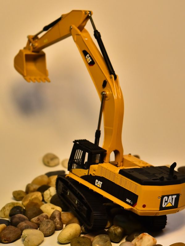 DM Carter CAT385C modèle de pellicule en alliage machines d'ingénierie simulation de voiture ornementation métallique