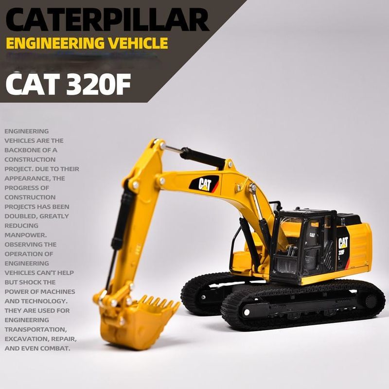 Excavateur hydraulique en alliage de qualité supérieure Réplique de jouet pour les 14 ans et plus Cadeau de collection