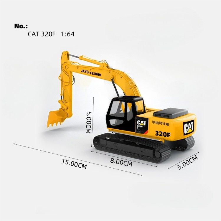 Excavateur hydraulique en alliage de qualité supérieure Réplique de jouet pour les 14 ans et plus Cadeau de collection