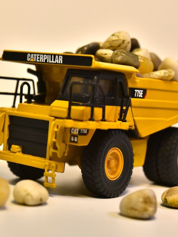NORSCOT CAT775E Camion à ordures 1/64 échelle Alloy Diecast Modèle de véhicule décor de collection
