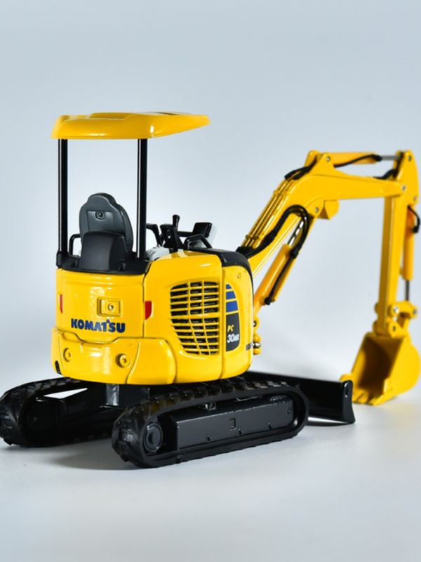 Comatsu PC30MR Mini Excavator 1/32 Modèle de métal moulé à l'échelle jouet de collection