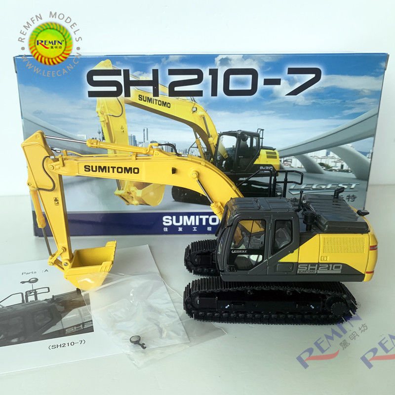 Sumitomo SH210-7 Excavator Alloy Diecast Modèle 1 50 Voiture de construction à l'échelle collectible