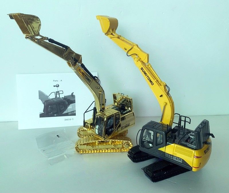Sumitomo SH210-7 Excavator Alloy Diecast Modèle 1 50 Voiture de construction à l'échelle collectible