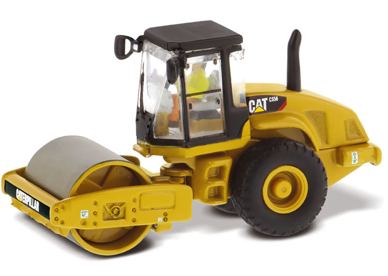 CAT CS56 rouleau vibrant à tambour lisse à l'échelle 1:87