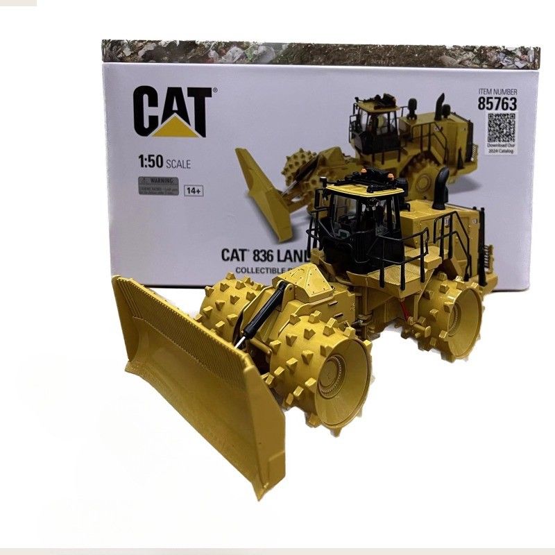 Caterpillar Cat 836 Compacteur de décharge 1/50 en alliage sous pression Modèle de construction Art 85763