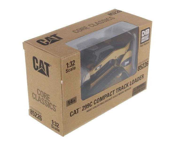 Cat 299C très détaillé, chargeur compact de voie en alliage de fonte, modèle 1/32 échelle 85226