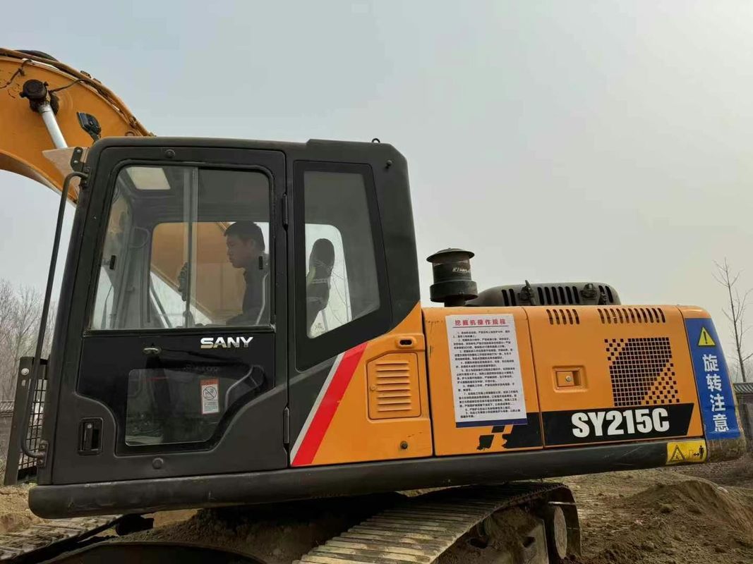 Utilisé Sany SY215-9 Excavateur à chenille Machine de construction lourde Performance fiable