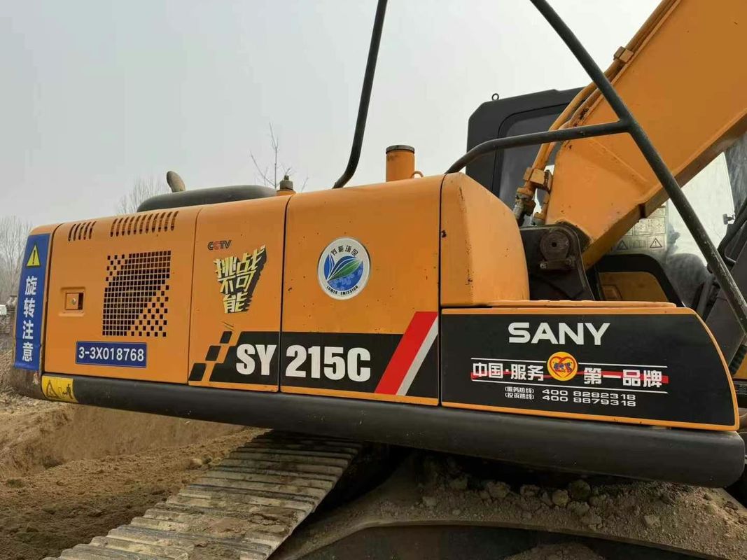 Utilisé Sany SY215-9 Excavateur à chenille Machine de construction lourde Performance fiable