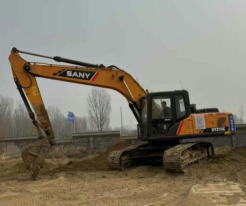 Utilisé Sany SY215-9 Excavateur à chenille Machine de construction lourde Performance fiable
