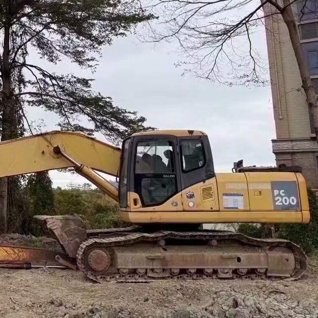 Excavatrice utilisée Komatsu PC200-7 puissante avec un bras de 18 m pour la construction lourde