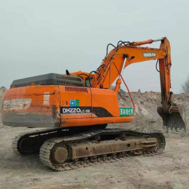 Qualité utilisée Doosan DH220-9E Excavateur de 22 tonnes Service complet Histoire de l'exploitation minière Construction