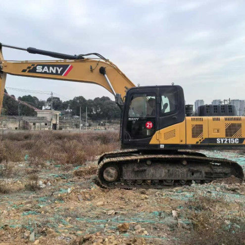 Utilisé 2019 SANY SY215-10 Excavateur 21Ton Capacité de service complet Historique de la construction