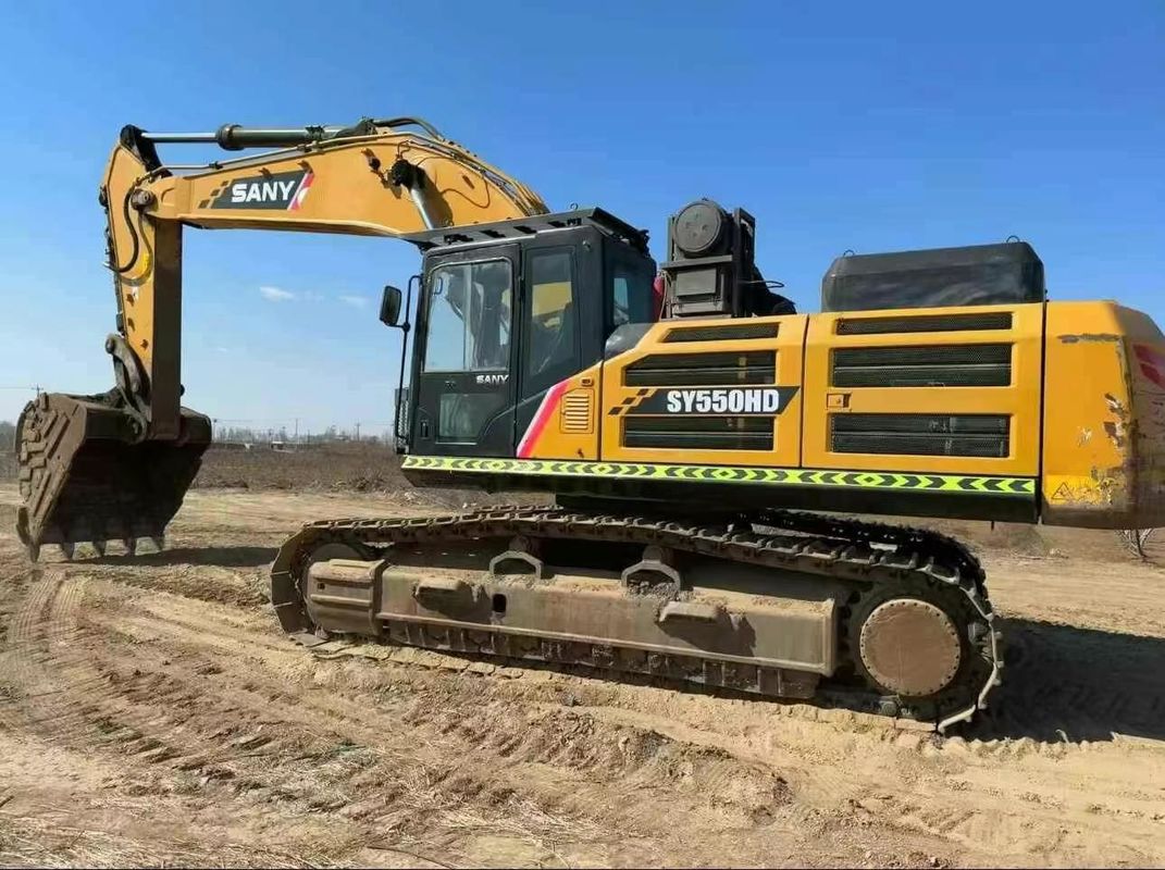 Excavatrice à 55 tonnes utilisée 2020 SANY SY550HD avec performances certifiées CE ISO à service complet