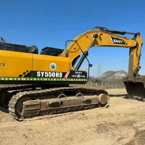 Excavatrice à 55 tonnes utilisée 2020 SANY SY550HD avec performances certifiées CE ISO à service complet