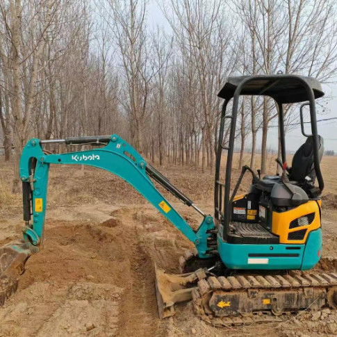 Excavateur mini Kubota U17 d'occasion de 1,7 tonne bien entretenu CE ISO pour l'aménagement paysager