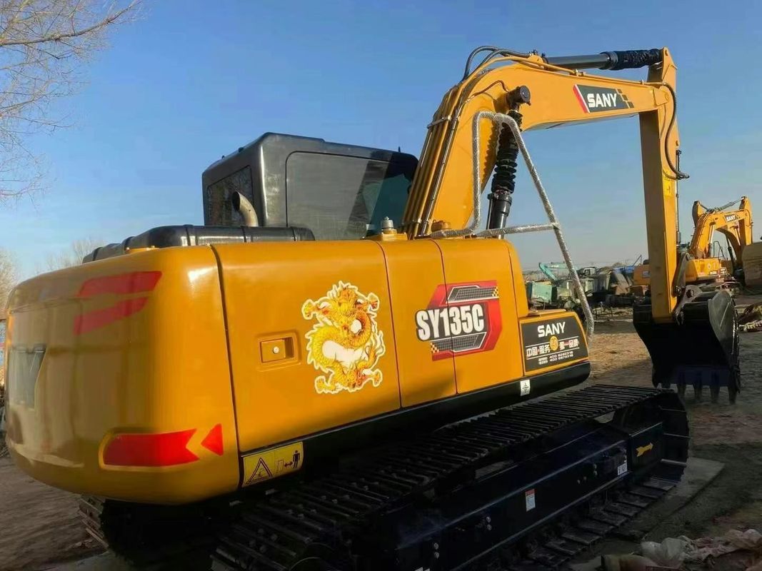 Excavatrice utilisée SANY SY135C 13.5T Historique du service complet Construction