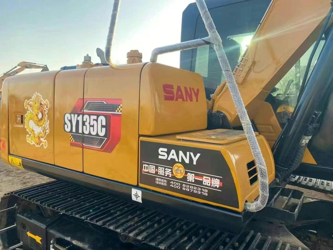 Excavatrice utilisée SANY SY135C 13.5T Historique du service complet Construction