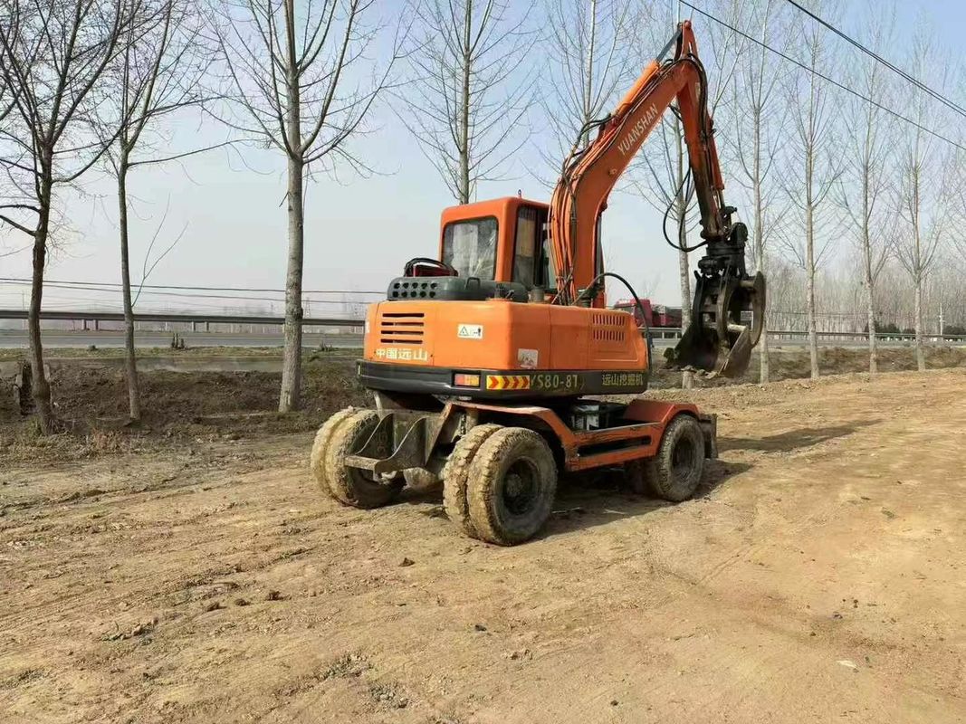 Excavateur de 8 tonnes Yuanshan 7808T 2018 Modèle d'occasion Entretien pour la construction