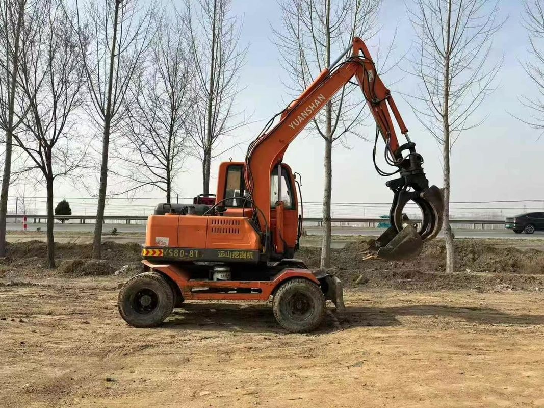 Excavateur de 8 tonnes Yuanshan 7808T 2018 Modèle d'occasion Entretien pour la construction