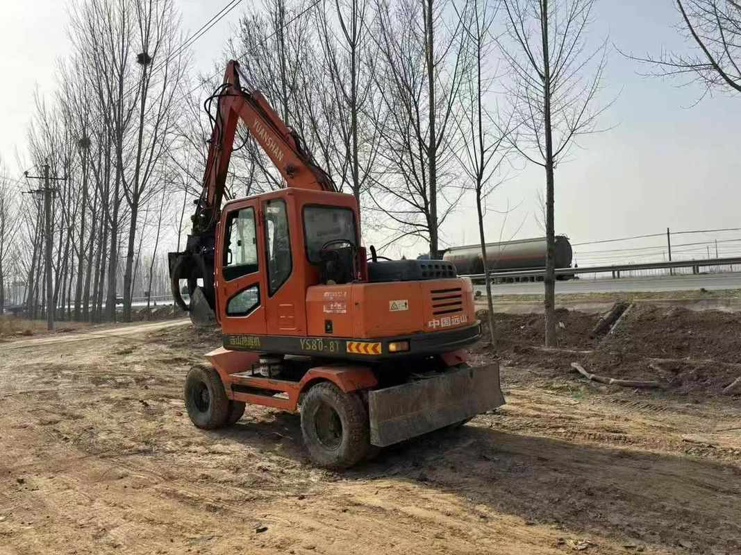Excavateur de 8 tonnes Yuanshan 7808T 2018 Modèle d'occasion Entretien pour la construction