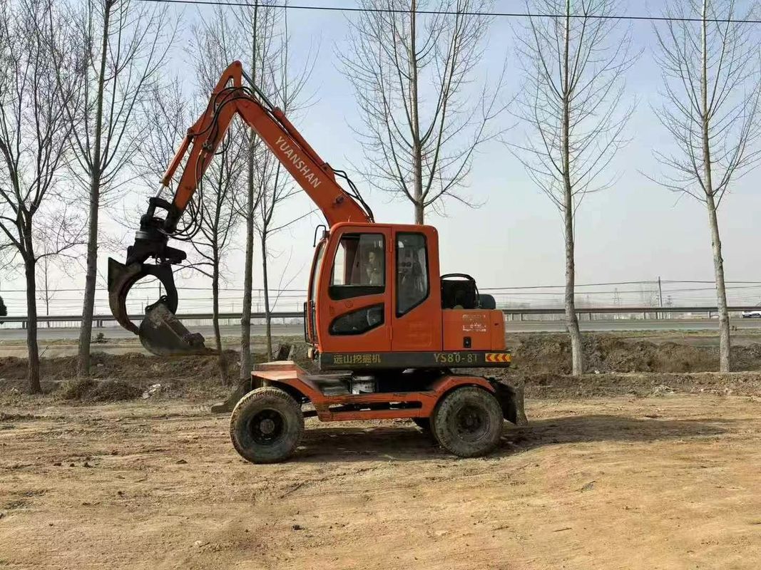 Excavateur de 8 tonnes Yuanshan 7808T 2018 Modèle d'occasion Entretien pour la construction