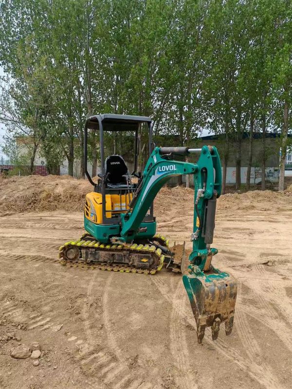 Mini-pelles Lovol FR18E2-U en bon état pour les projets de construction