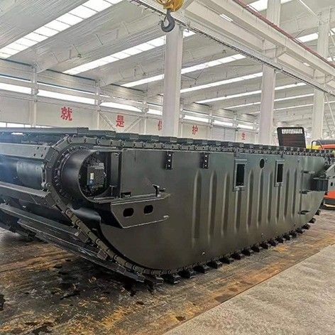 Chine Pistes en caoutchouc OEM Chassis Robot Excavateur amphibie Pontoon Sous-train À vendre