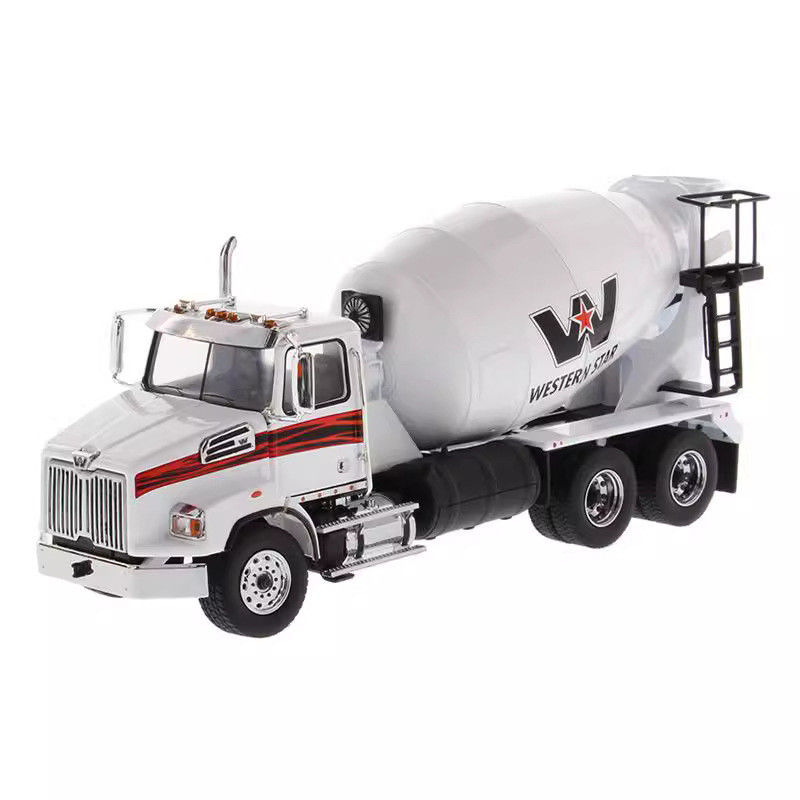 DM Western Star Mixer Truck 1/50 Modèle de véhicule de transport de ciment moulé