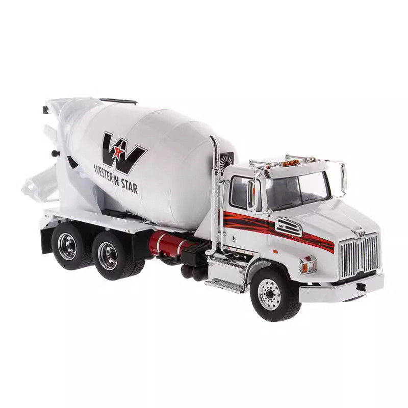 DM Western Star Mixer Truck 1/50 Modèle de véhicule de transport de ciment moulé