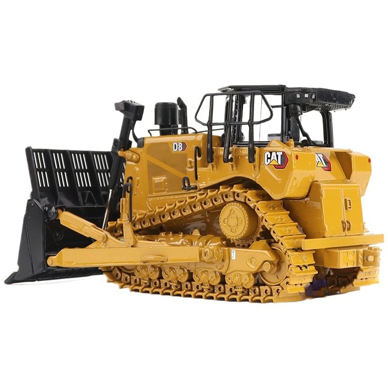Bulldozers D8 Dozer lourds avec raccord de grattoir en alliage de fonte à l'échelle 1/50 Modèle 85758