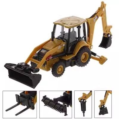 1/64 Maîtres de moulage à l'échelle de l'équipement lourd chargeur de remorqueur en alliage Véhicule de construction modèle 85765