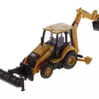 1/64 Maîtres de moulage à l'échelle de l'équipement lourd chargeur de remorqueur en alliage Véhicule de construction modèle 85765