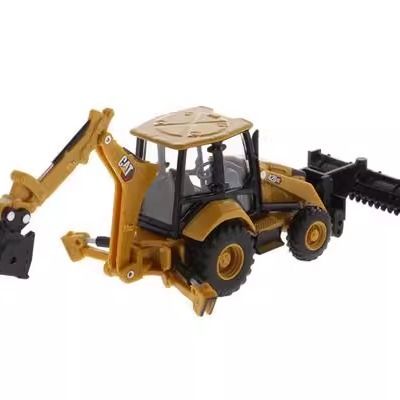 1/64 Maîtres de moulage à l'échelle de l'équipement lourd chargeur de remorqueur en alliage Véhicule de construction modèle 85765