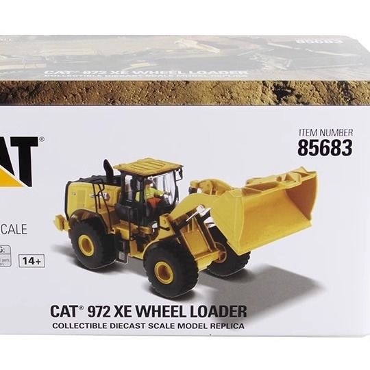 DM 1/50 Équipement lourd à l'échelle du chargeur à roues, pelle en alliage modèle 85683 pour les collecteurs