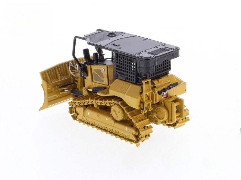 Modèle de bulldozer de chantier D5 XR avec système d'extinction d'incendie à l'échelle 1/50, édition portes ouvrantes, référence 85955