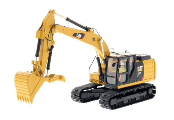 DM Véhicule d'ingénierie 1:50 Échelle CAT 323F L Excavateur à jet de fonte modèle 85924C Cadeau de jouet