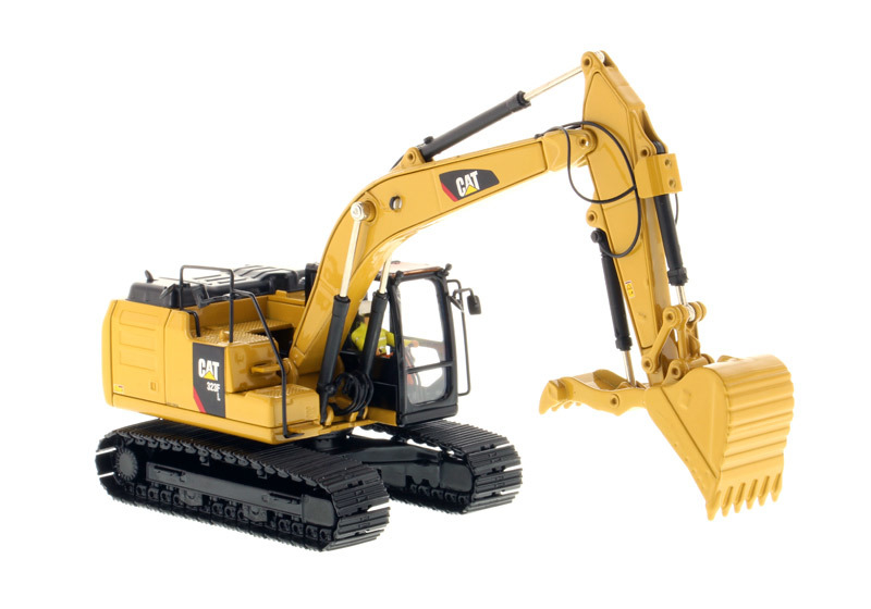 DM Véhicule d'ingénierie 1:50 Échelle CAT 323F L Excavateur à jet de fonte modèle 85924C Cadeau de jouet