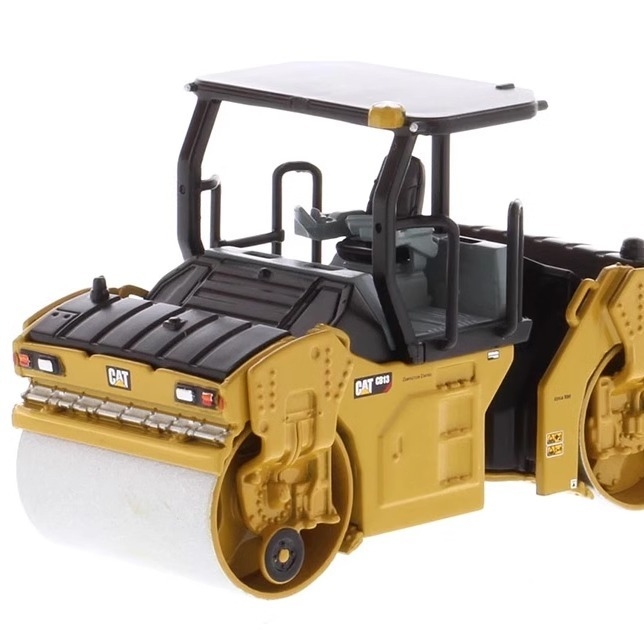 1:64 DM CB-13 Modèle de rouleau vibrant Caterpillar Véhicule d'ingénierie de construction 85630